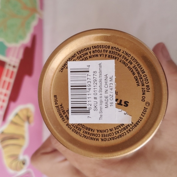 NWT 2022 Anniversary Spring Starbucks Stainless Steel travel cup - Picture 5 of 7